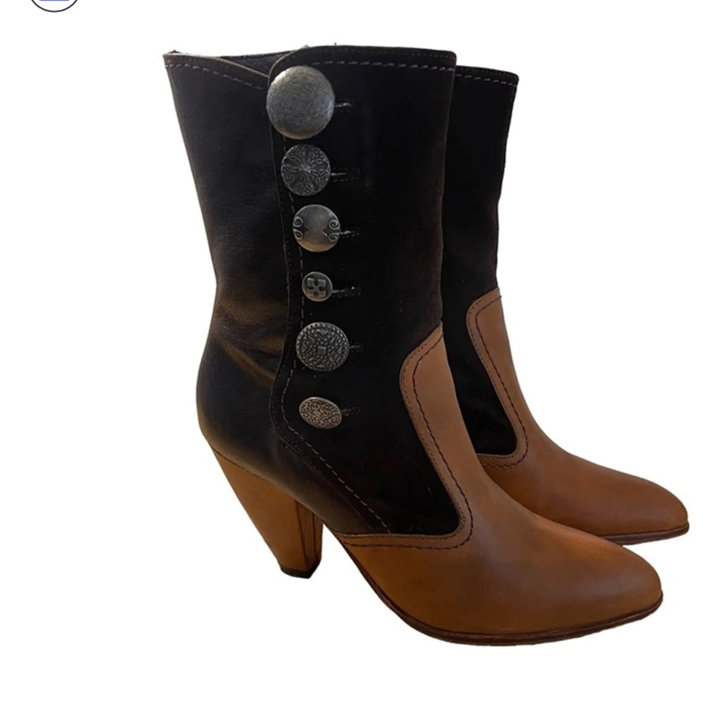 True Religion Two-Tone Hilda Boots